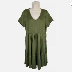 TORRID Size 1 Mini Rib Knit Babydoll Skater Dress 6049E1M